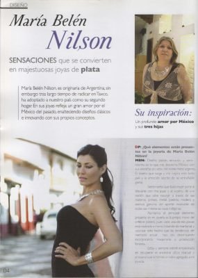 Entrevista Revista DPlata Maria Belen Jewelry