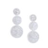 Triple Circle Textures Earring