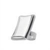 Silver .025 mirror rectangle ring