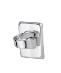 Silver .025 mirror rectangle ring