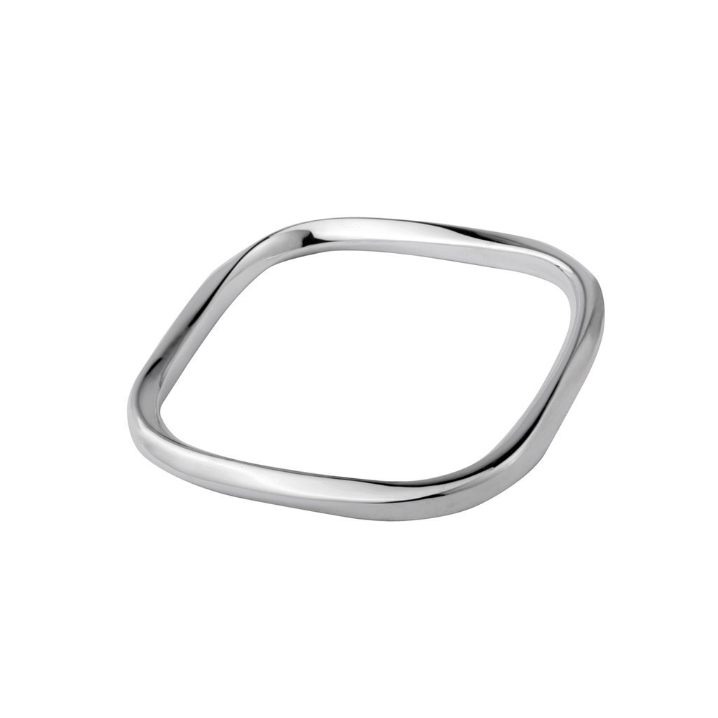 Sterling Silver Square Bangle Bracelet – Unforgettable Jewelry