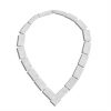 925 silver necklace reticulated simple triangle textures