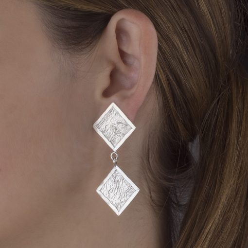 Triangle Textures Earring 2