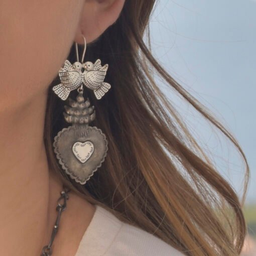 Eternal Love Heart Earrings - Image 2