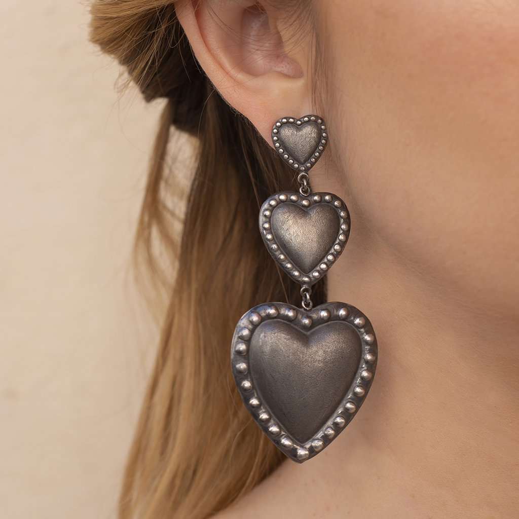 Sterling Silver CZ Heart Stud Earrings – Sterling Forever